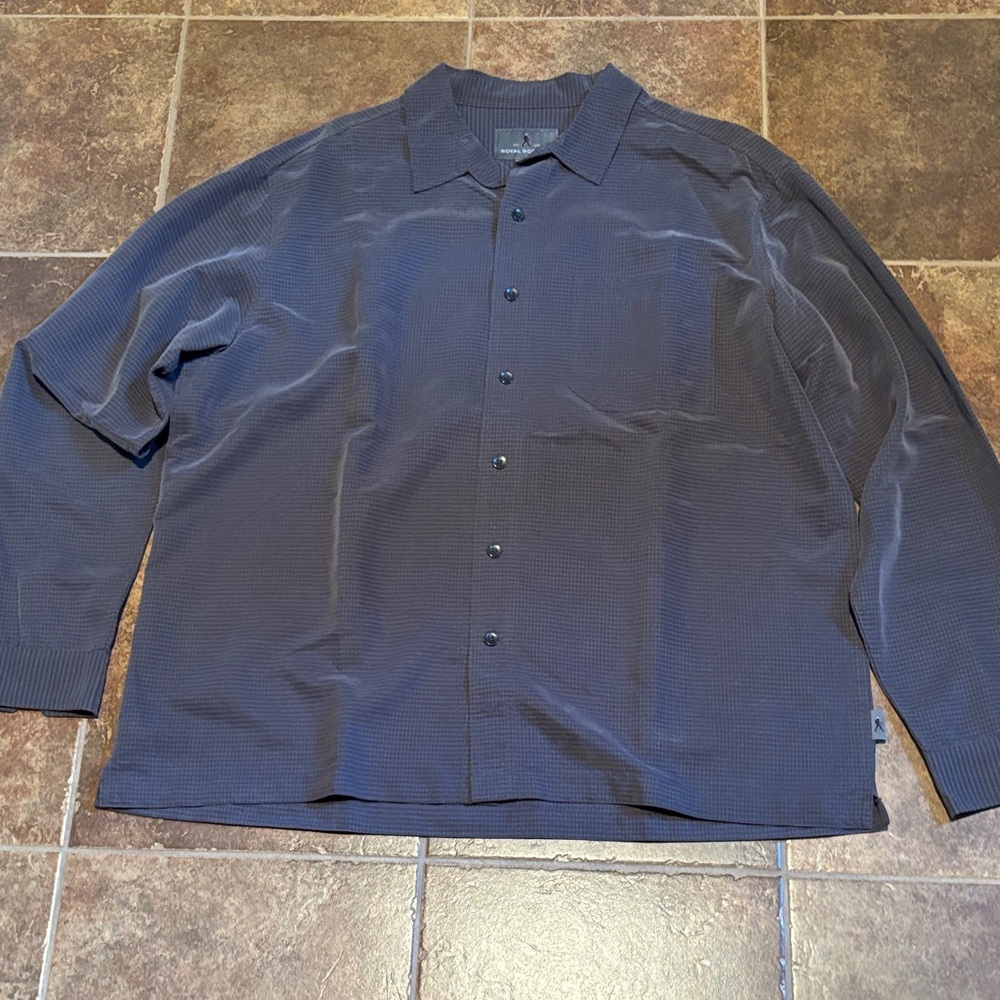 Royal Robbins Charcoal Checkered Shirt